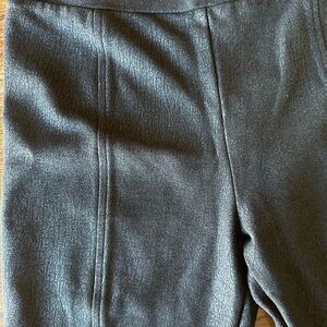 INC black faux suede animal print heathered leggings skinny pants 
Size 8